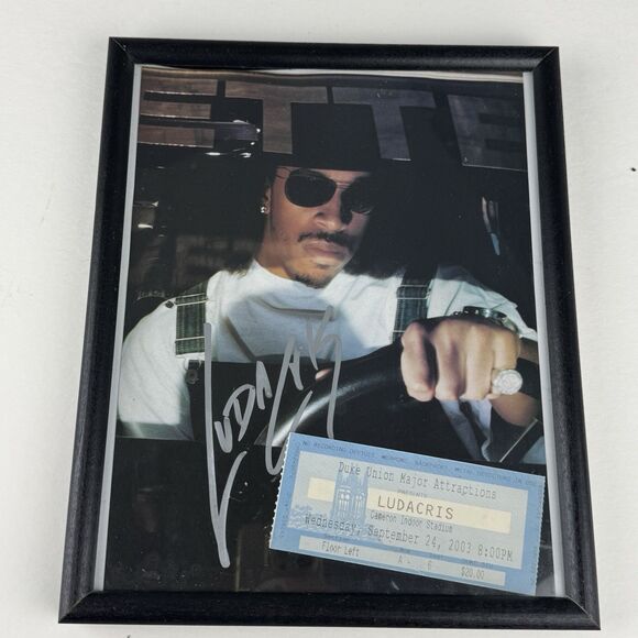 Other - Ludacris Autographed 8x10 Photo Print With 2003 COA Signed + Ticket Stub
